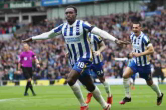 Brighton won 2 - 1 against Leicester City