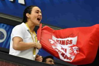 Punjab Kings co-owner Preity Zinta