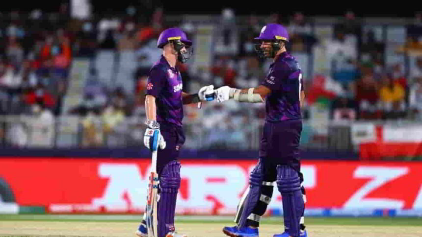 Scotland won by 8 wickets against Oman