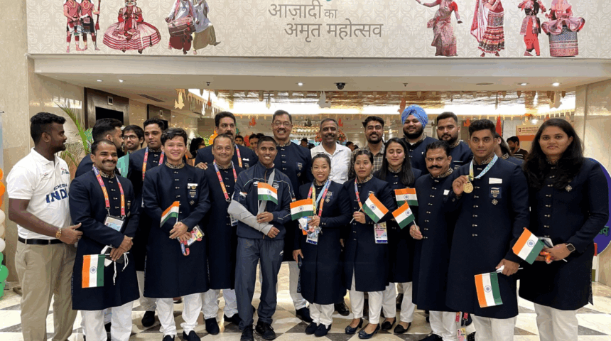 CWG winners at PM House