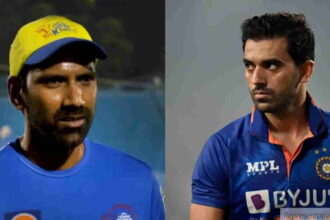 Lakshmipathy Balaji and Deepak Chahar
