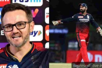 Mike Hesson and Dinesh Karthik