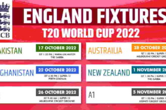 Sportsdigest England Fixtures T20 World Cup