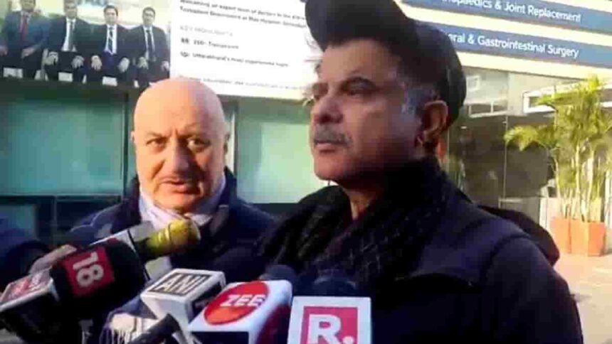 Actors Anil Kapoor and Anupam Kher came to meet Rishabh Pant.