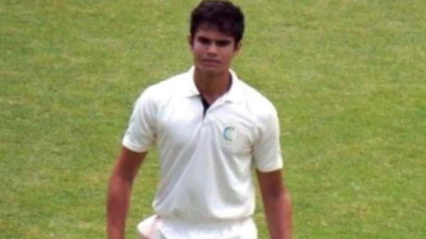 Arjun Tendulkar slams ton on debut in Ranji Trophy