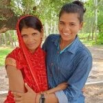 Archana Devi with Her Mother Savitri Devi
