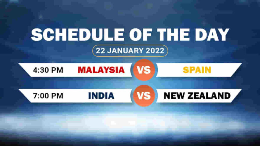 Hockey World Cup - 22 jan schedule