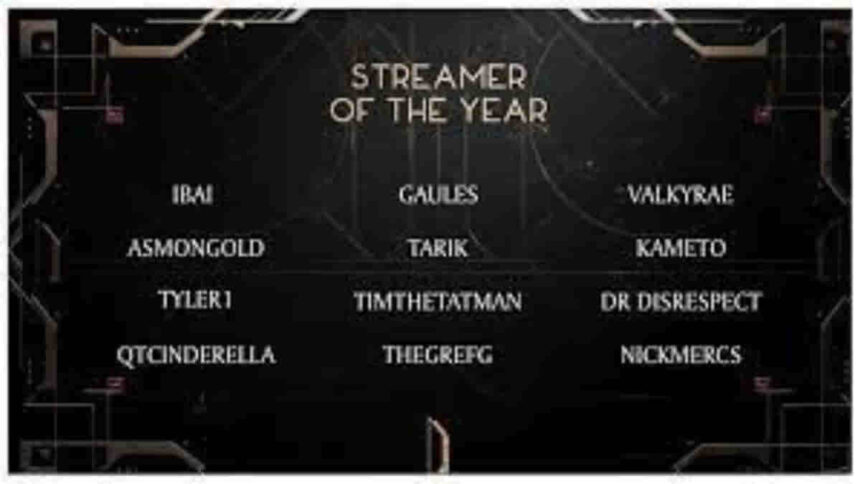 Streamer of the Year - Esports Awards