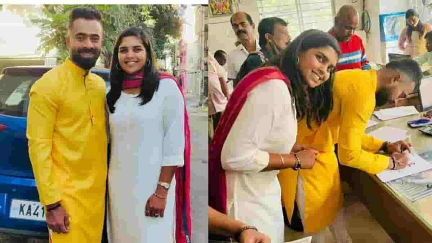 Indian cricketer Veda Krishnamurthy begins new innings of life, turns emotional