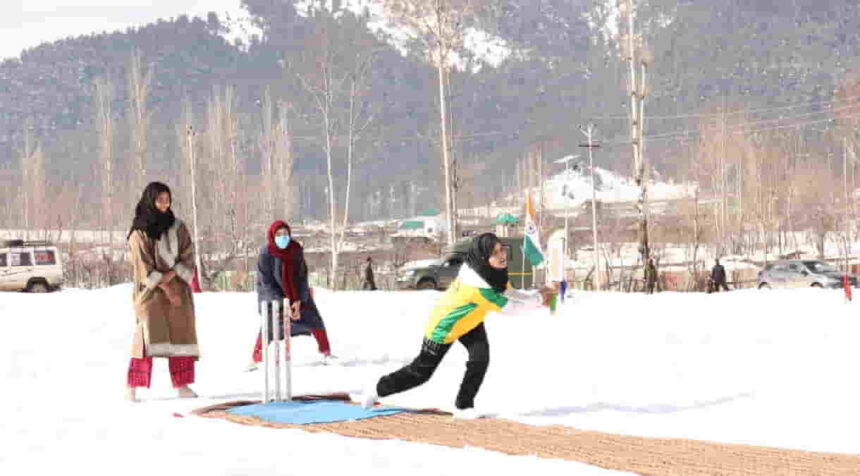 Army organises Women's Snow Cricket tournament in Kashmir