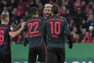 Bayern Munich crush Mainz to progress into German Cup quarterfinals.(photo:Twitter/@FCBayern)