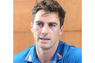 Bengaluru Australian Cricket team skipper Pat Cummins during a press conference ahead of the test series against India, at Chinnaswamy Stadium in Bengaluru on Saturday, Feb 04, 2023. (PhotoIANS)