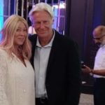 Bjorn Borg with his wife Patricia