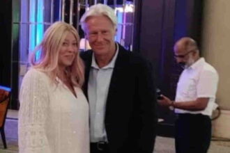 Bjorn Borg with his wife Patricia