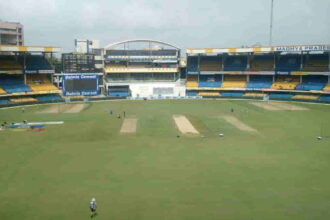 Holkar Stadium Indore (photo twitter@mohanstatsman)