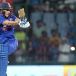 Indian batter Shubman Gill plays a shot during the 3rd ODI cricket match between India and South Africa at Arun Jaitley Stadium in New Delhi on Tuesday, October 11,2022. (Photo:IANS/Raj Kumar)