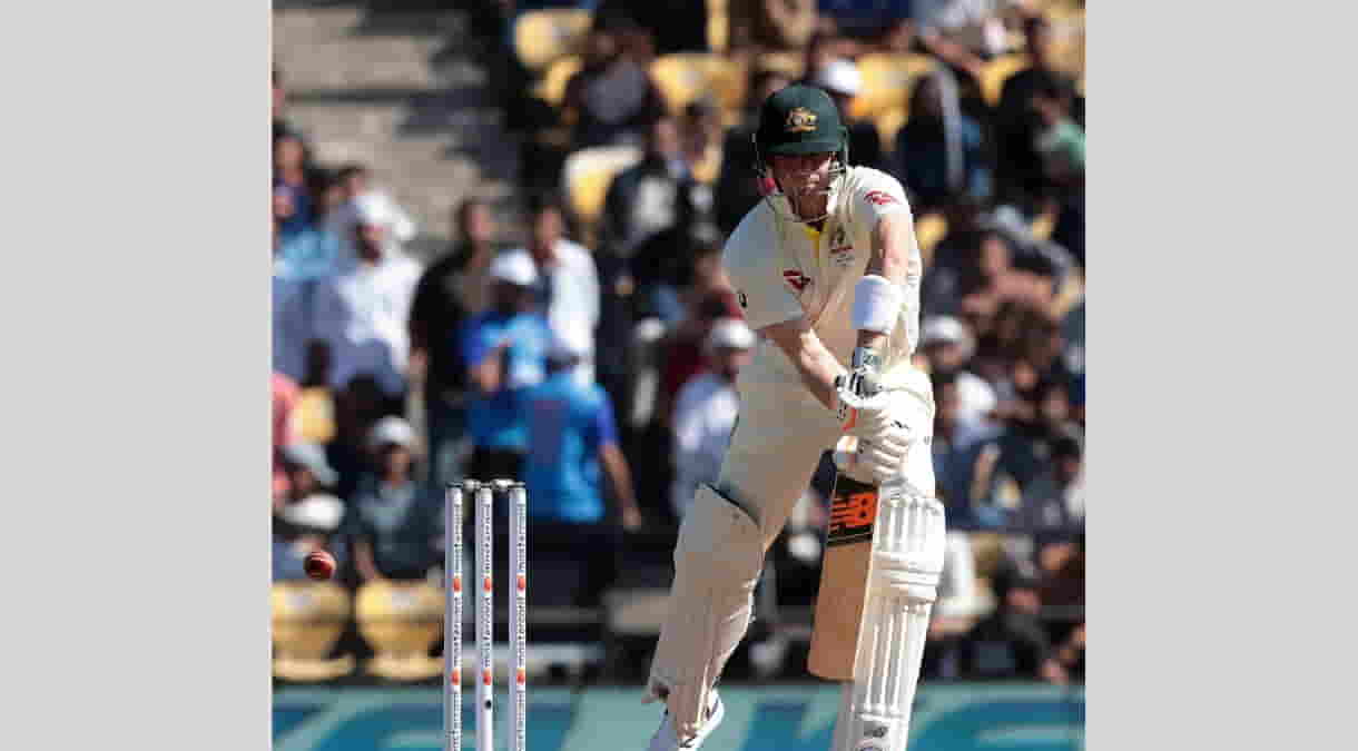 Nagpur Australia's Steve Smith plays shot during the first day of the first cricket test match between India and Australia in Nagpur, on Thursday, Feb. 9, 2023.(PhotoRaj KumarIANS)