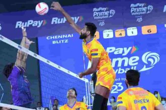 PVL Chennai Blitz defeated Kochi Blue Spikers in a five-set thriller