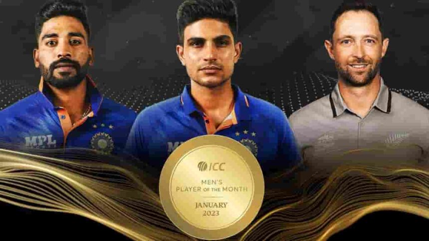 Shubman Gill, Siraj in shortlist for Men's Player of the Month for January