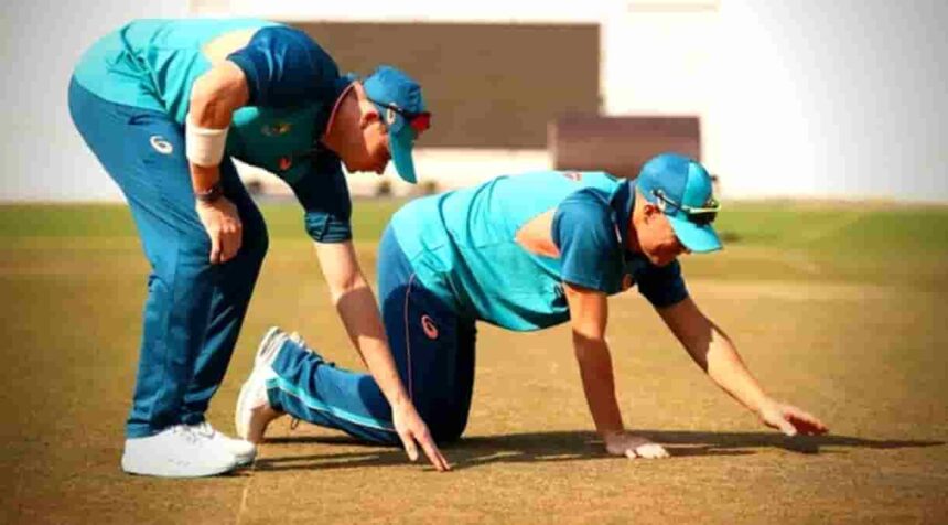 Steve Smith delivers a fair decision on the Nagpur Pitch before the IND vs. AUS Test