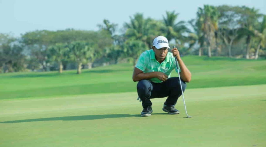 Gujarat Open Golf 2023 Local lad Anshul Patel, Aman Raj grab early lead. (credit PGTI)