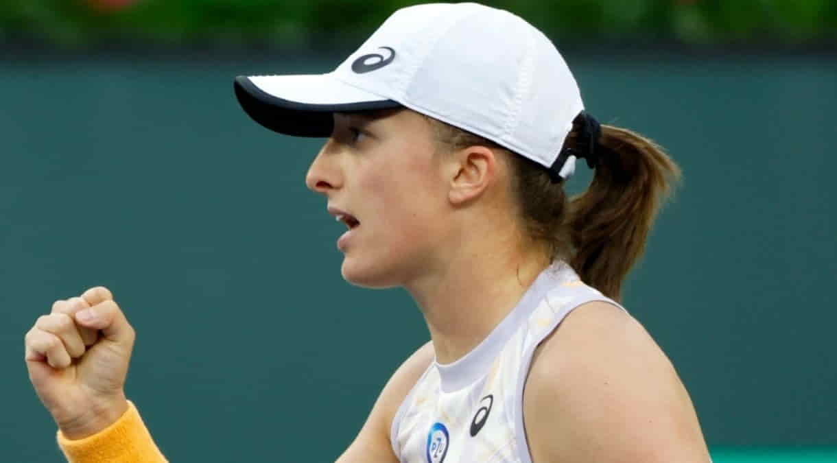 Indian Wells Swiatek holds off Andreescu, to face Raducanu in Round of 16.(pic credit BNP