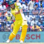 Australia's Mitchell Marsh bats during the third and last one day international cricket match between India and Australia