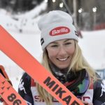 Shiffrin equals Stenmark's record with 86th World Cup title.(photo@usskiteamTwitter account)