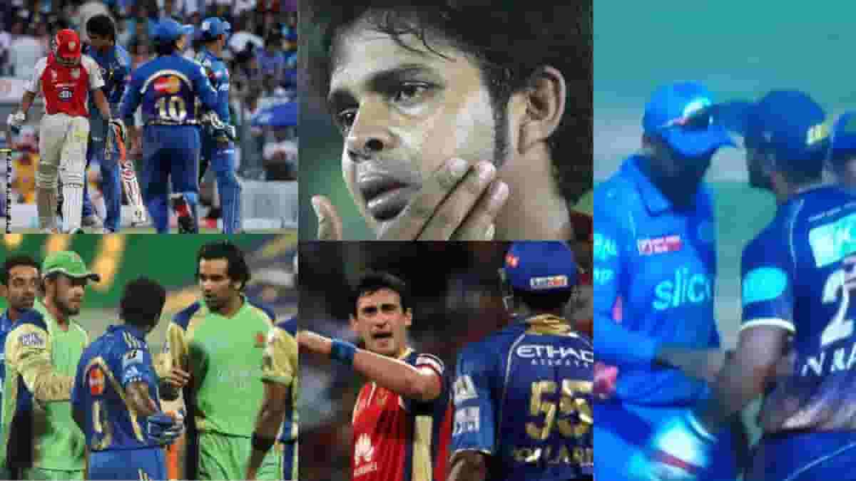 IPL 5 times cricketers were fined for on-field fights (Photo Source TwitterJioCinema)