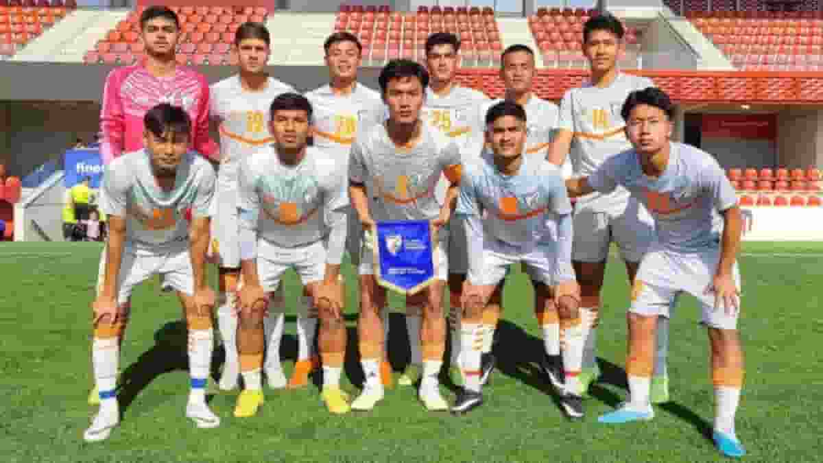 India U-17 Men beat Atletico Madrileno U-16s in practice game on Spain tour (Photo credit AIFF)