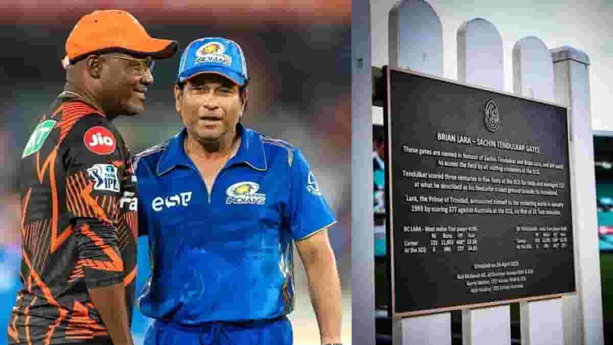 Sachin Tendulkar, Brian Lara honoured at Sydney Cricket Ground.(photoTwitter)