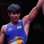 Vikas wins India's solitary bronze medal on Day 2 of the Asian Wrestling Championship