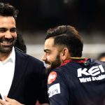 Virat Kohli with former cricketer Zaheer Khan