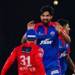 Delhi Capitals' Ishant Sharma and captain David Warner celebrate their win in the IPL 2023 match between Delhi Capitals and Gujarat Titans (Photo S