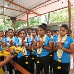 SAI felicitates Asia Cup-winning junior India women's hockey team at NCOE Bengaluru