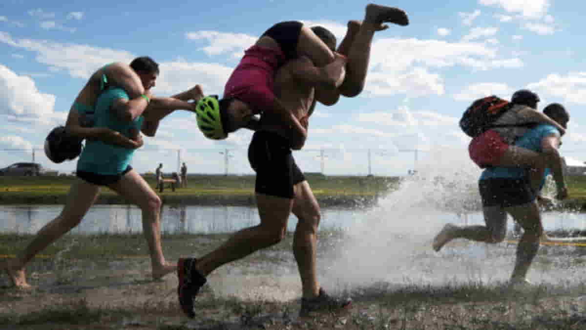 Wife Carrying (Photo source: Getty Images)