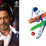 Bollywood superstar Shah Rukh Khan with the World Cup trophy (Photo credit ICC)
