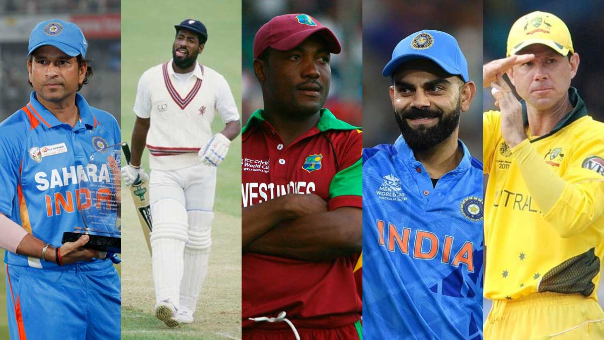 Five successful cricket players