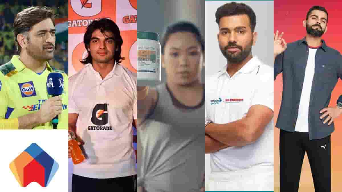 Indian Sports Players and their promoting brands
