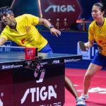Indian paddler Achanta Sharath Kamal in action at UTT