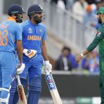 Indian skipper Virat Kohli and Rohit Sharma during the 22nd match of 2019 World Cup between India and Pakistan at Old Trafford in Manchester, England on June 16, 2019. (Photo Surjeet YadavIANS)