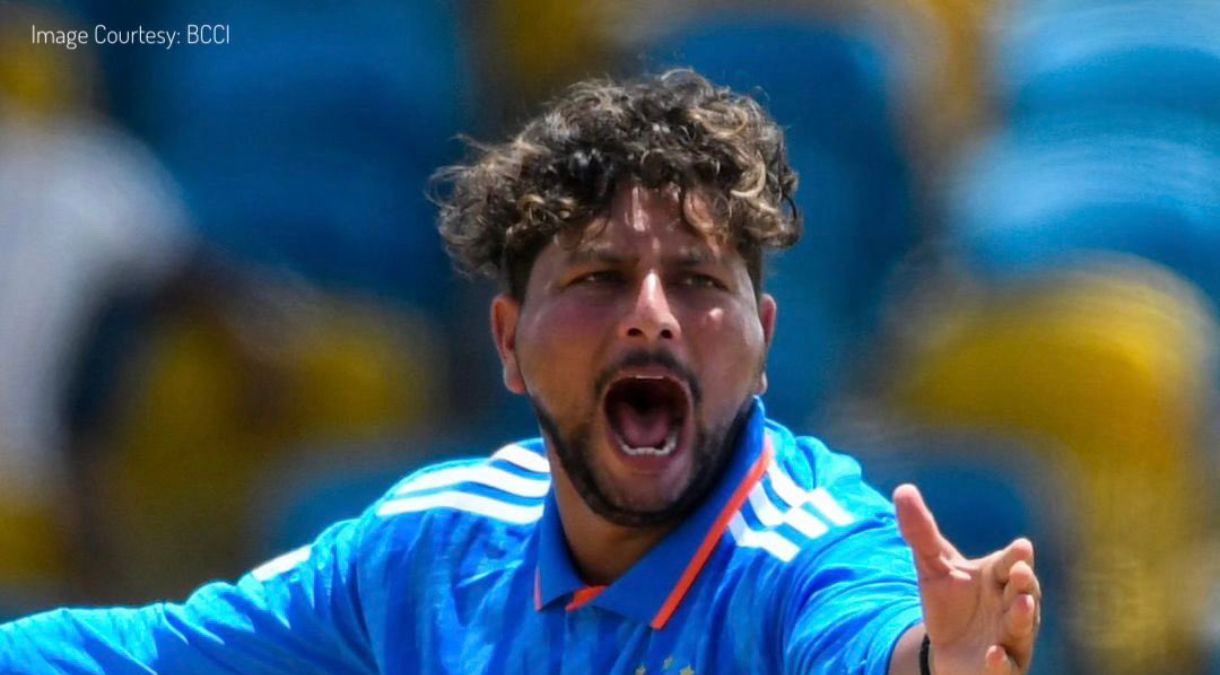 Kuldeep Yadav starred for India in the first ODI against West Indies. Photo credit: Delhi Capitals