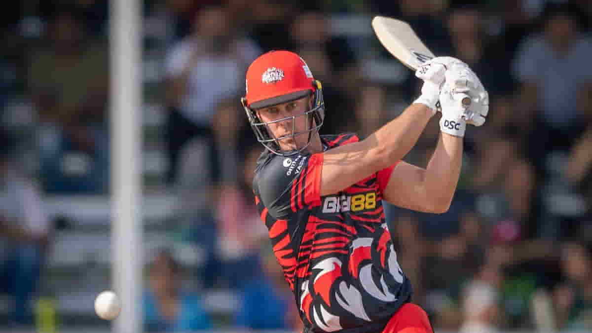 Montreal Tigers batter Chris Lynn in action at Global T20 Canada