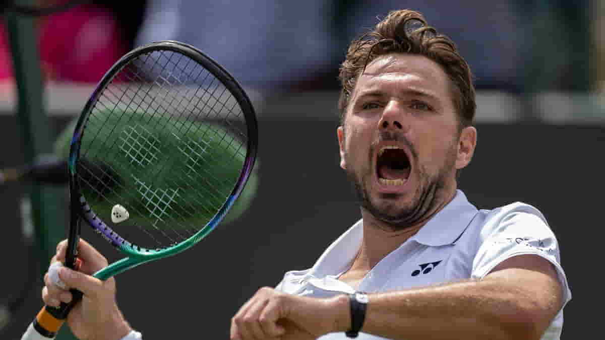 Switzerland's STan Wawrinka will meet defending champion Novak Djokovic at Wimbledon on Friday. Photo credit wimbledon.com