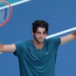 Winner Taylor Fritz poses with Atlanta Open trophy