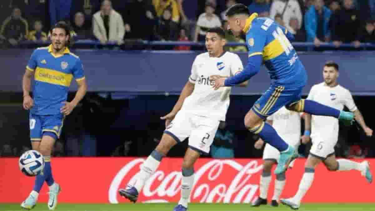 Boca Juniors, Nacional players in action (pic credit Boca Juniors)