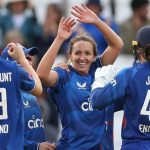 England women's cricket team in action