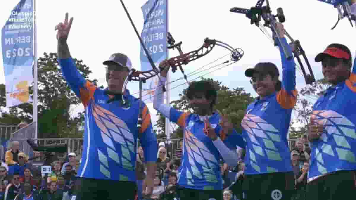 World Archery Championships: Indian women's compound team clinches historic gold medal