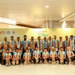 Indian men's hockey team has reached Chennai for the Asian Champions Trophy starting at the Mayor Radhakrishnan Stadium on Thursday. Photo credit Hockey India