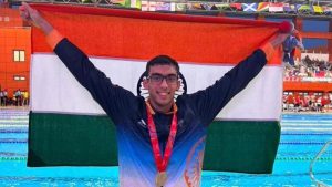 Sports Minister lauds swimmer Shoan Ganguly for his silver at Youth Commonwealth Games